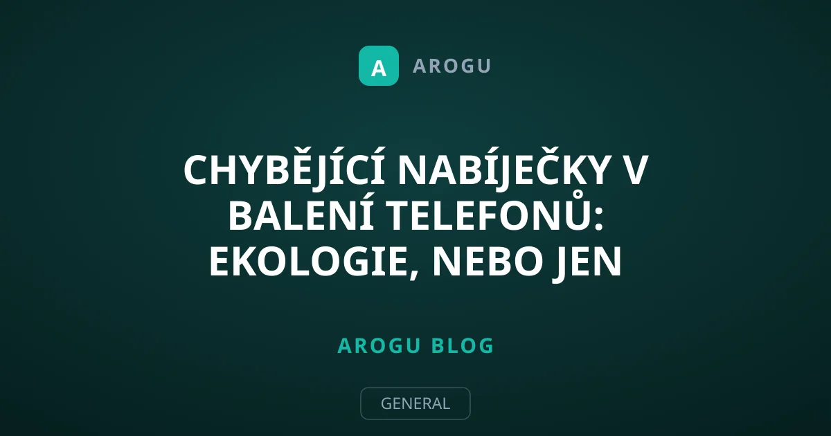 Chybějící nabíječky v balení telefonů: Ekologie, nebo jen zisk?